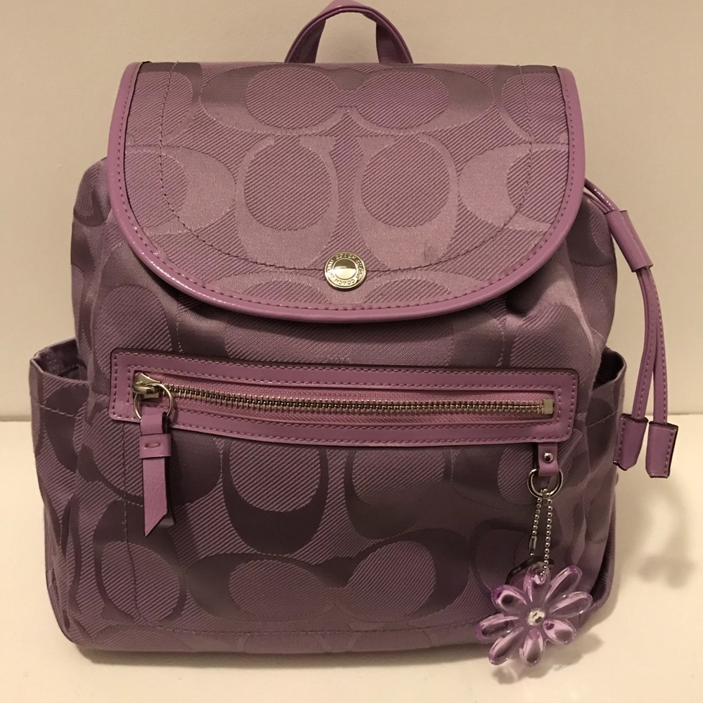 RARE pastel lavender Coach backpack